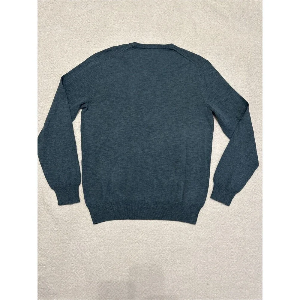 J Crew Sweater Men Medium Slim Pullover 100%  Cotton V-Neck Lightweight NWOT